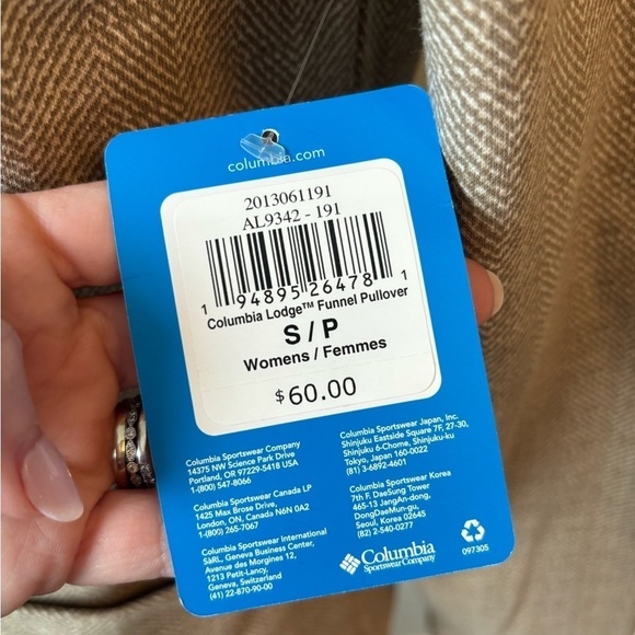 NWT Columbia Lodge Funnel Pullover, women’s S - Picture 6 of 6